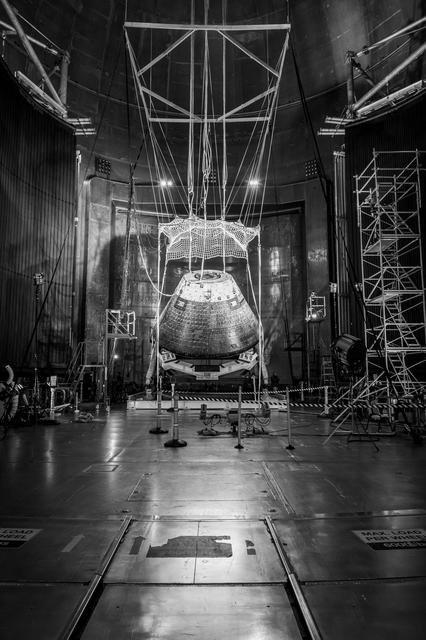 NASA image: Forward Bay Cover jettison test at the Space Environments Complex