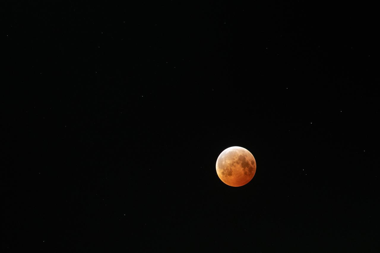 Blood Moon on March 14th, 2025 seen from Sandusky, OH. Photo Credit: (NASA/Sara Lowthian-Hanna)