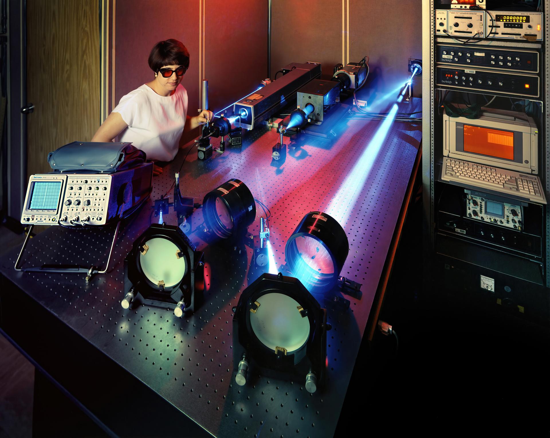 A spectrally resolved Rayleigh/Mie scattering diagnostic was developed to measure temperature and wingspan wise velocity in the vicinity of an ASTOVL aircraft model tested in the Lewis, now Glenn, 9x15 Low Speed Wind Tunnel.  This was done for the Phase III hot gas ingestion study of ground-effect flow-field on such aircraft during hover or vertical landing.
