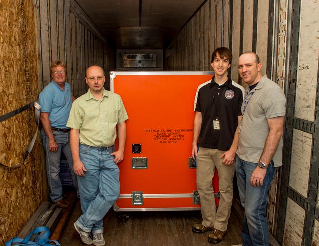 NASA image: Matt McGill, Andrew Kopchock and John Yorks with Cloud Aerosol T