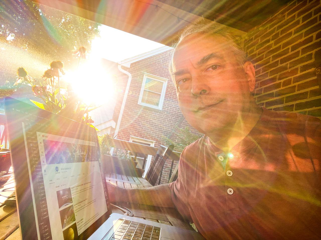 Telework self-portrait, 2020.