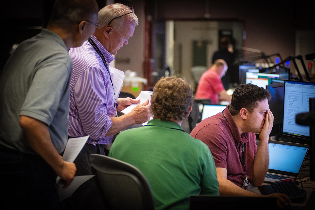 Members of the Hubble operations team work in the control room on July 15, 2021 to restore Hubble to science operations.  Credits: NASA/Goddard/Rebecca Roth  ---  More info: Hubble’s payload computer, which controls and coordinates the observatory’s onboard science instruments, halted suddenly on June 13. When the main computer failed to receive a signal from the payload computer, it automatically placed Hubble’s science instruments into safe mode. That meant the telescope would no longer be doing science while mission specialists analyzed the situation.  In response to the anomaly, NASA began a switch to backup spacecraft hardware on Hubble in response to an ongoing problem with its payload computer. This was a multi-day event.  Science observations restarted the afternoon of Saturday, July 17.  