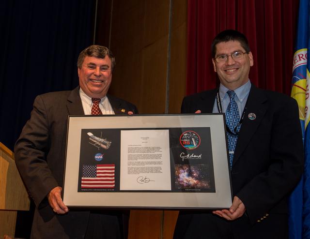 NASA image: Deputy Center Director George Morrow at the Hubble 25th Annivers