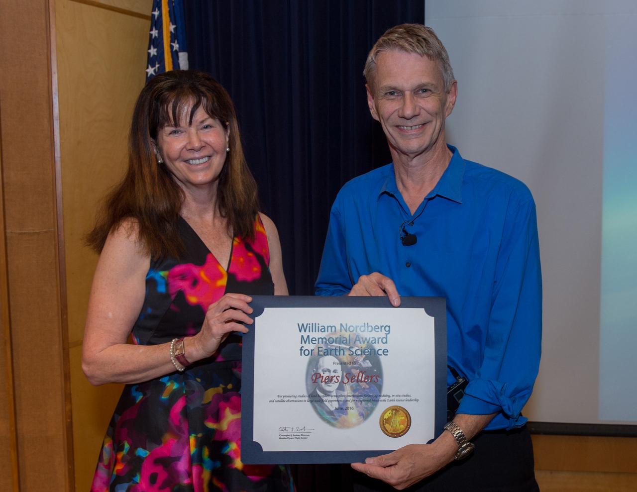 2016 William Nordberg Award and Lecture - Dr. Piers Sellers