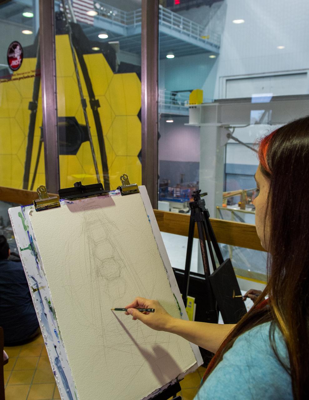 James Webb Space Telescope (JWST) Golden Mirrors artist event.