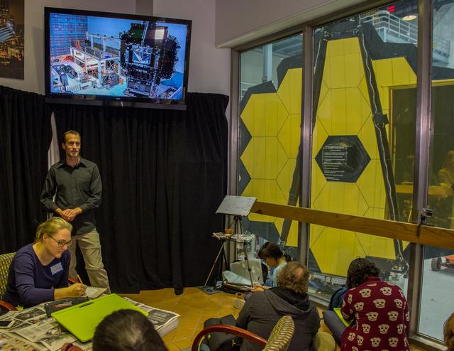 James Webb Space Telescope (JWST) Golden Mirrors artist event.