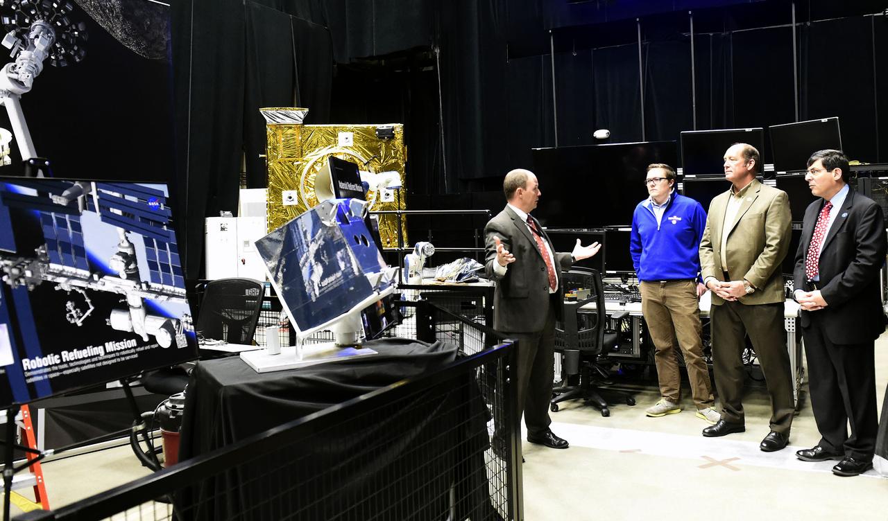 Representative Ted Yoho (R-FL) and staff visited Goddard on Dec 9, 2016 via invitation from Center Director Chris Scolese. District staff was updated on current work at Goddard and toured Hyperwall, James Webb Space Telescope, and Robotic Operations Center. 