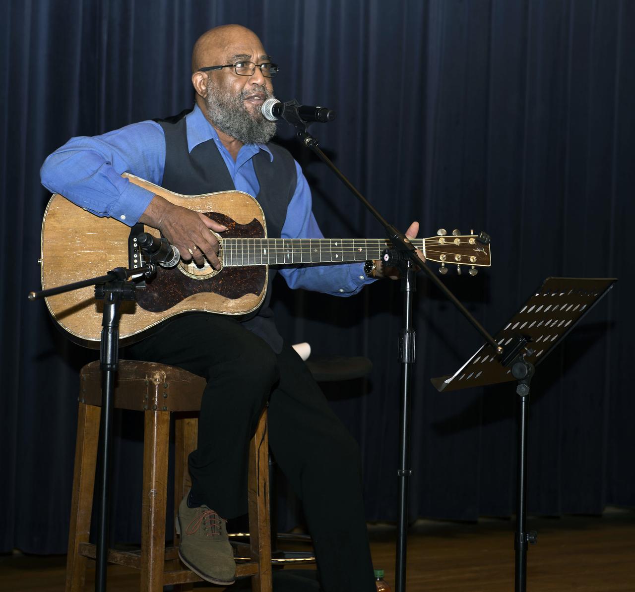 Josh White Jr. was keynote speaker for Exploring Leadership Colloquium “A Musical and Storytelling Walk Through Our Civil Rights History” at Goddard on January 19, 2017. He is a musician, vocalist, guitarist, Tony Award-winning actor, Grammy-nominated recording arist, teacher, and social activist.  