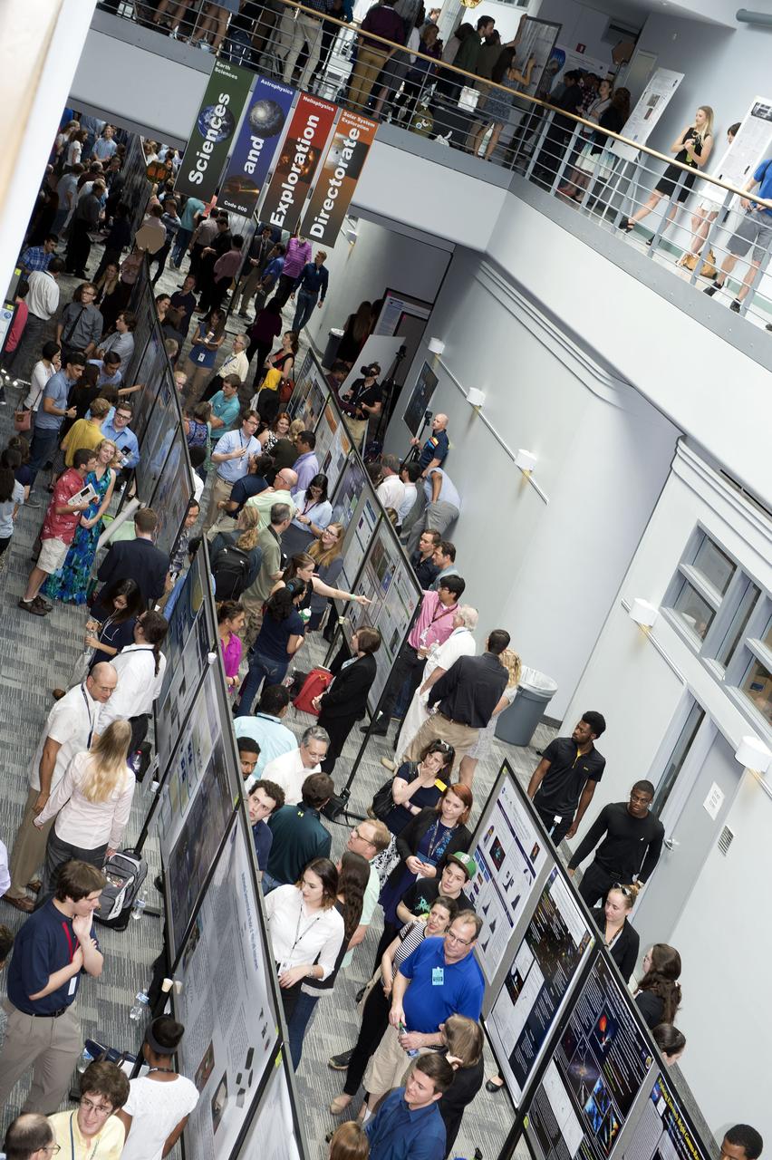 2017 interns participated in a summer poster session at Goddard on August 3,2017.  Awards were given to top posters in categories of: computer science/IT, engineering, GSFC functional services and science. Colleen Hartman, Nancy Abell and Juan Ramon presented awards.
