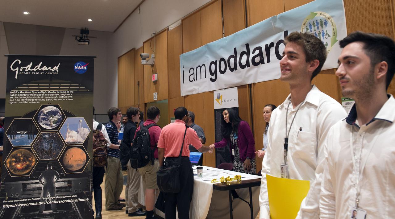 2017 interns attended closing ceremony and career fair at Goddard on August 9, 2017.  Chris Scolese gave remarks and interns talked with companies about prospective career opportunities.