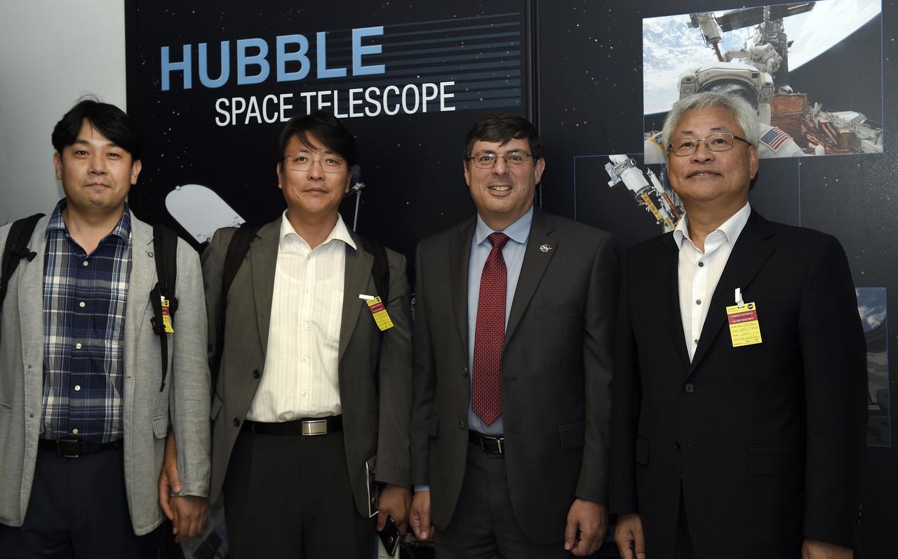 Korean delegates toured Goddard facilities with Center Director Chris Scolese on August 11, 2017