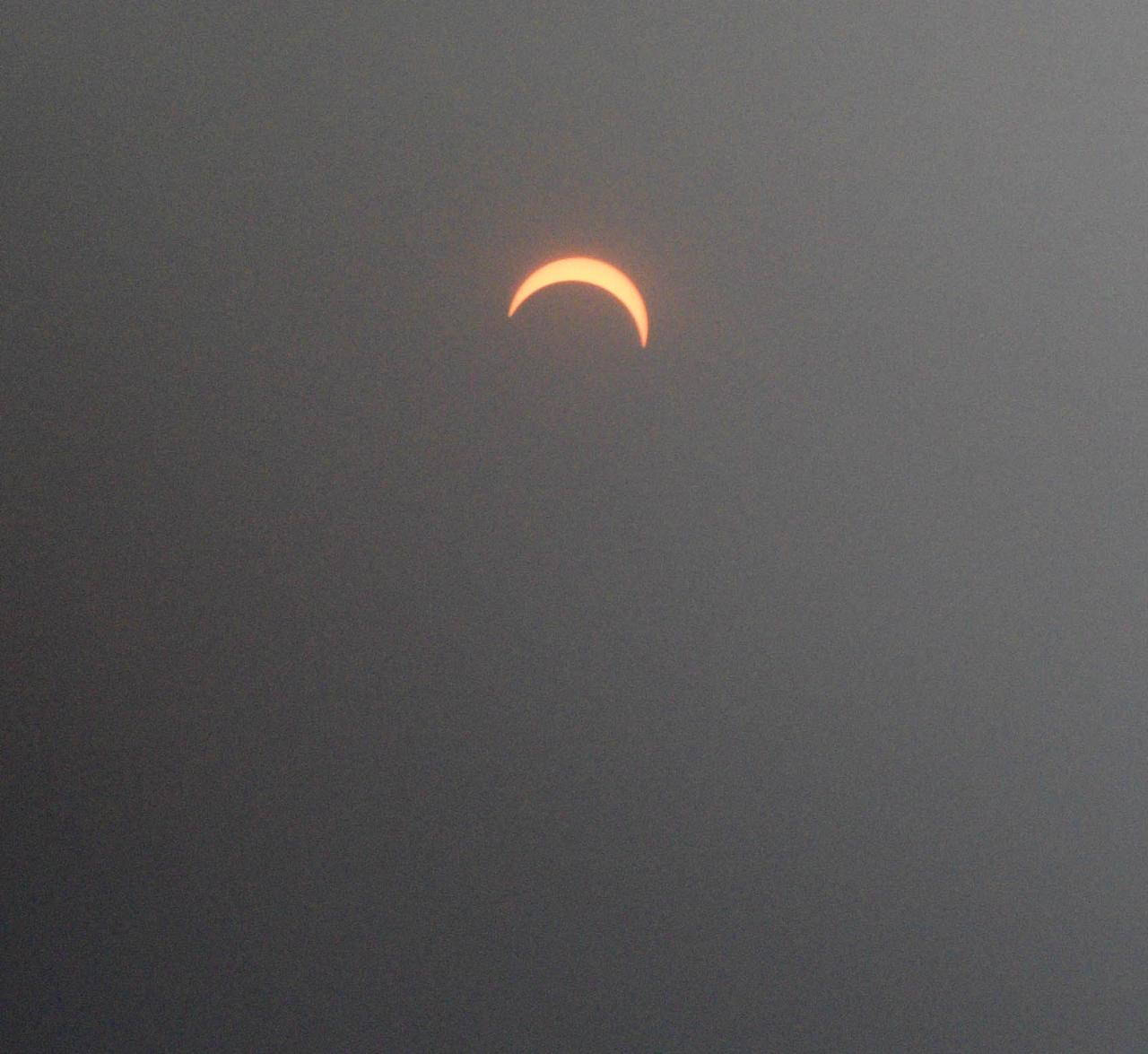 Solar Eclipse viewing at the Goddard Space Flight Center Mall