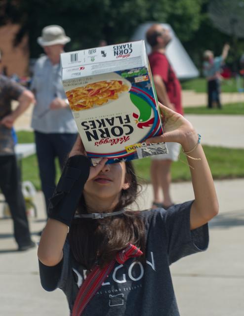 NASA image: Solar Eclipse viewing at the Goddard Space Gflight Center Visito