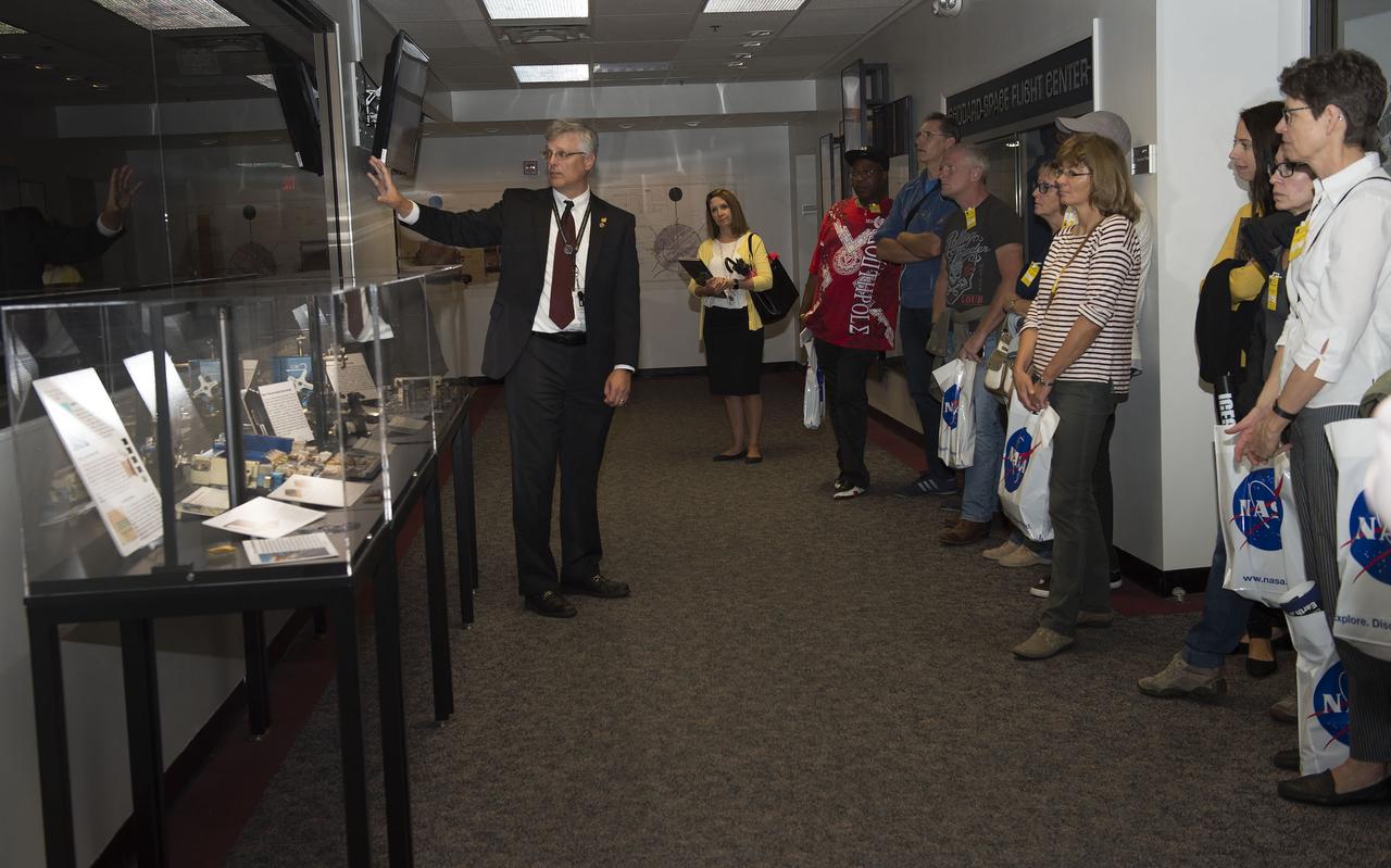 German Ambassador Hans Peter Wittig and staff visited Goddard on Sept 6, 2017.  They toured facilities including: Hubble Control Room, JWST clean room, Hyperwall and Robotics etc