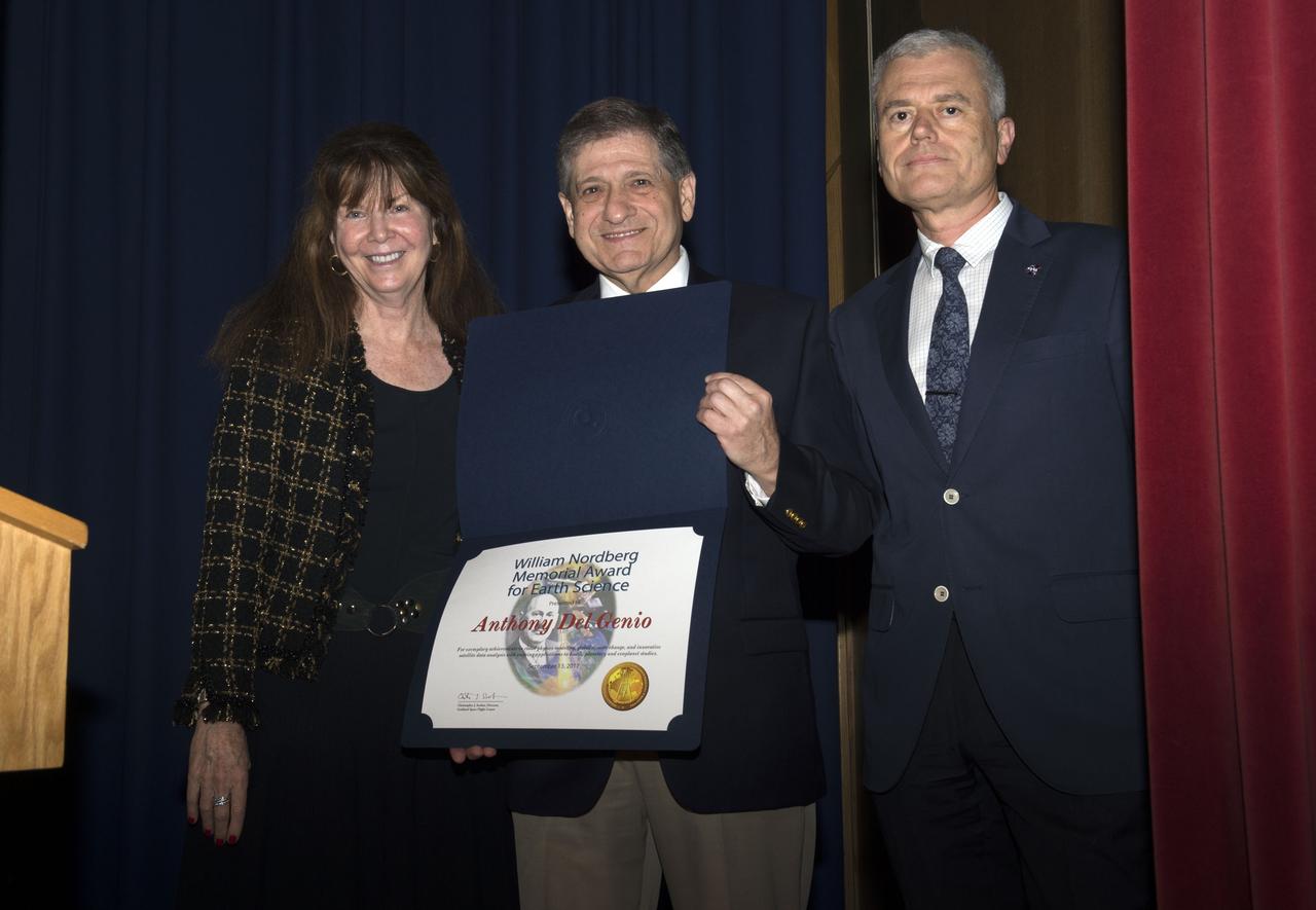 Nordberg award was presented to Anthony Del Genio of GISS on Sept 13, 2017.  His talk was on Cloud Feedback on Climate Change: Are We There Yet?