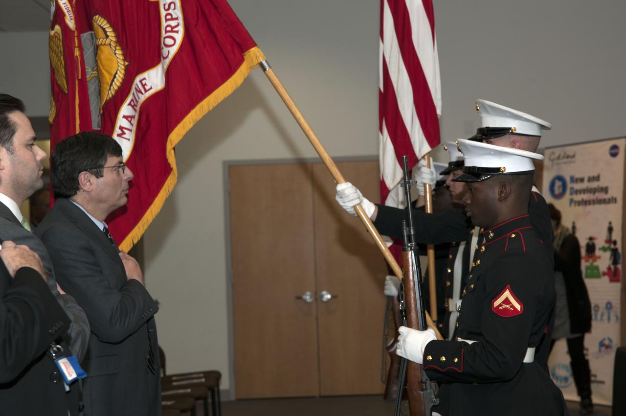 Veterans Day Commemoration was held at Goddard on November 15, 2017. Guest speaker Jared Marinos gave talk “Millenial Journey of a Veteran Transition”