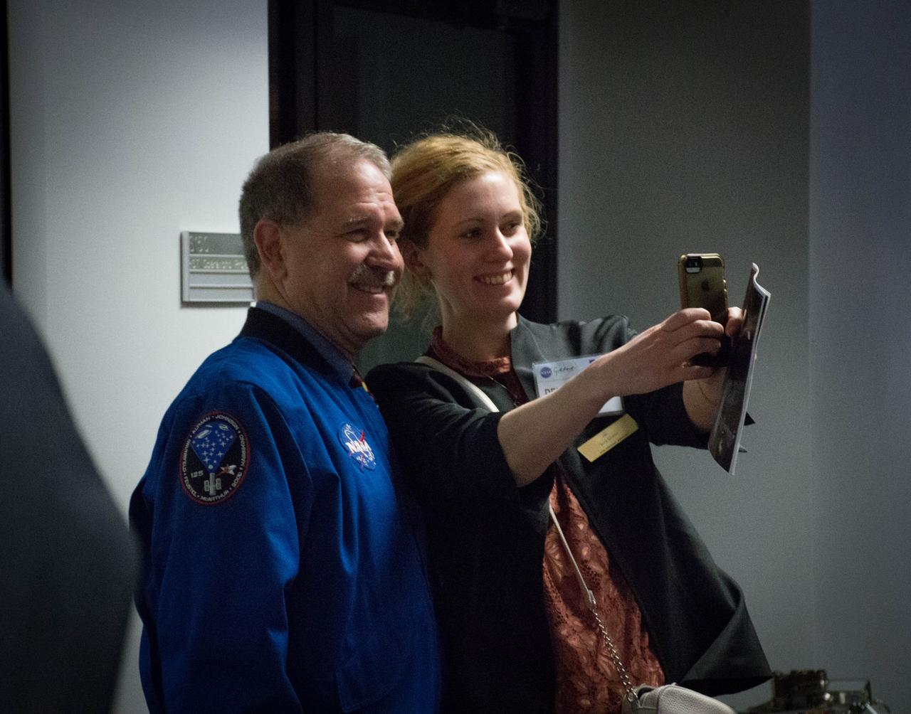 Swedish Delegation Visits GSFC – May 3, 2017 - Members of the Royal Swedish Academy of Engineering Sciences takes a selfie with former astronaut Dr. John Grunsfeld during his talk about his spaceflight experiences during three servicing missions to the Hubble Telescope.  Photo Credit:  NASA/Goddard/Rebecca Roth  Read more: <a href="https://go.nasa.gov/2p1rP0h" rel="nofollow">go.nasa.gov/2p1rP0h</a>  <b><a href="http://www.nasa.gov/audience/formedia/features/MP_Photo_Guidelines.html" rel="nofollow">NASA image use policy.</a></b>  <b><a href="http://www.nasa.gov/centers/goddard/home/index.html" rel="nofollow">NASA Goddard Space Flight Center</a></b> enables NASA’s mission through four scientific endeavors: Earth Science, Heliophysics, Solar System Exploration, and Astrophysics. Goddard plays a leading role in NASA’s accomplishments by contributing compelling scientific knowledge to advance the Agency’s mission.  <b>Follow us on <a href="http://twitter.com/NASAGoddardPix" rel="nofollow">Twitter</a></b>  <b>Like us on <a href="http://www.facebook.com/pages/Greenbelt-MD/NASA-Goddard/395013845897?ref=tsd" rel="nofollow">Facebook</a></b>  <b>Find us on <a href="http://instagrid.me/nasagoddard/?vm=grid" rel="nofollow">Instagram</a></b>      