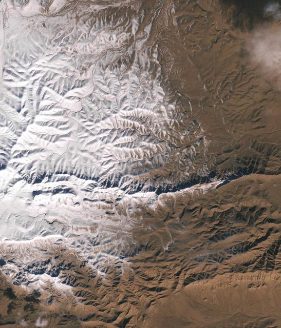 NASA image: Snow In the Sahara