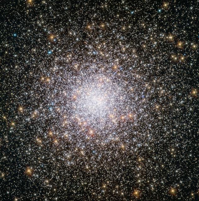 NASA image: Hubble Admires a Youthful Globular Star Cluster