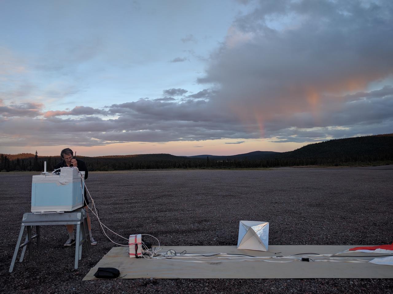 A member of the BARREL team prepares a payload for launch from Esrange Space Center on Aug. 29, 2016.   Throughout August 2016, the BARREL team was at Esrange Space Center near Kiruna, Sweden, launching a series of six scientific payloads on miniature scientific balloons. The NASA-funded BARREL – which stands for Balloon Array for Radiation-belt Relativistic Electron Losses – primarily measures X-rays in Earth’s atmosphere near the North and South Poles. These X-rays are produced by electrons raining down into the atmosphere from two giant swaths of radiation that surround Earth, called the Van Allen belts. Learning about the radiation near Earth helps us to better protect our satellites.   Several of the BARREL balloons also carried instruments built by undergraduate students to measure the total electron content of Earth’s ionosphere, as well as the low-frequency electromagnetic waves that help to scatter electrons into Earth’s atmosphere. Though about 90 feet in diameter, the BARREL balloons are much smaller than standard football stadium-sized scientific balloons.  This is the fourth campaign for the BARREL mission. BARREL is led by Dartmouth College in Hanover, New Hampshire. The undergraduate student instrument team is led by the University of Houston and funded by the Undergraduate Student Instrument Project out of NASA’s Wallops Flight Facility. For more information on NASA’s scientific balloon program, visit: <a href="http://www.nasa.gov/scientificballoons" rel="nofollow">www.nasa.gov/scientificballoons</a>.   Credit: NASA/Dartmouth/Alexa Halford  <b><a href="http://www.nasa.gov/audience/formedia/features/MP_Photo_Guidelines.html" rel="nofollow">NASA image use policy.</a></b>  <b><a href="http://www.nasa.gov/centers/goddard/home/index.html" rel="nofollow">NASA Goddard Space Flight Center</a></b> enables NASA’s mission through four scientific endeavors: Earth Science, Heliophysics, Solar System Exploration, and Astrophysics. Goddard plays a leading role in NASA’s accomplishments by contributing compelling scientific knowledge to advance the Agency’s mission.  <b>Follow us on <a href="http://twitter.com/NASAGoddardPix" rel="nofollow">Twitter</a></b>  <b>Like us on <a href="http://www.facebook.com/pages/Greenbelt-MD/NASA-Goddard/395013845897?ref=tsd" rel="nofollow">Facebook</a></b>  <b>Find us on <a href="http://instagrid.me/nasagoddard/?vm=grid" rel="nofollow">Instagram</a></b>    