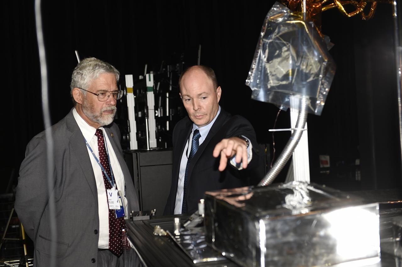 Benjamin Reed, deputy program manager of NASA’s Satellite Servicing Capabilities Office, shows Dr. Holdren the technologies that NASA is developing for the Restore-L satellite servicing mission. NASA will launch the Restore-L servicer in 2020 to refuel a live satellite and demonstrate that a suite of satellite-servicing technologies are operational. More info: Asteroid Redirect Mission Update – On Sept. 14, 2016, NASA provided an update on the Asteroid Redirect Mission (ARM) and how it contributes to the agency’s journey to Mars and protection of Earth. The presentation took place in the Robotic Operations Center at NASA’s Goddard Space Flight Center in Greenbelt, Maryland. Assistant to the President for Science and Technology Dr. John P. Holdren, NASA Administrator Charles Bolden and NASA’s ARM Program Director, Dr. Michele Gates discussed the latest update regarding the mission. They explained the mission’s scientific and technological benefits and how ARM will demonstrate technology for defending Earth from potentially hazardous asteroids. The briefing aired live on NASA TV and the agency’s website. For more information about ARM go to <a href="https://www.nasa.gov/arm" rel="nofollow">www.nasa.gov/arm</a>. Credit: NASA/Goddard/Debbie Mccallum <b><a href="http://www.nasa.gov/audience/formedia/features/MP_Photo_Guidelines.html" rel="nofollow">NASA image use policy.</a></b> <b><a href="http://www.nasa.gov/centers/goddard/home/index.html" rel="nofollow">NASA Goddard Space Flight Center</a></b> enables NASA’s mission through four scientific endeavors: Earth Science, Heliophysics, Solar System Exploration, and Astrophysics. Goddard plays a leading role in NASA’s accomplishments by contributing compelling scientific knowledge to advance the Agency’s mission. <b>Follow us on <a href="http://twitter.com/NASAGoddardPix" rel="nofollow">Twitter</a></b> <b>Like us on <a href="http://www.facebook.com/pages/Greenbelt-MD/NASA-Goddard/395013845897?ref=tsd" rel="nofollow">Facebook</a></b> <b>Find us on <a href="http://instagrid.me/nasagoddard/?vm=grid" rel="nofollow">Instagram</a></b>