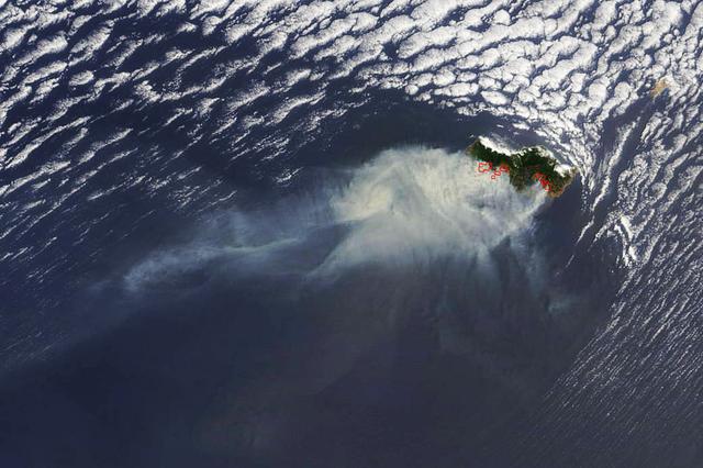 NASA image: Portugal's Madeira Island Fire Raging