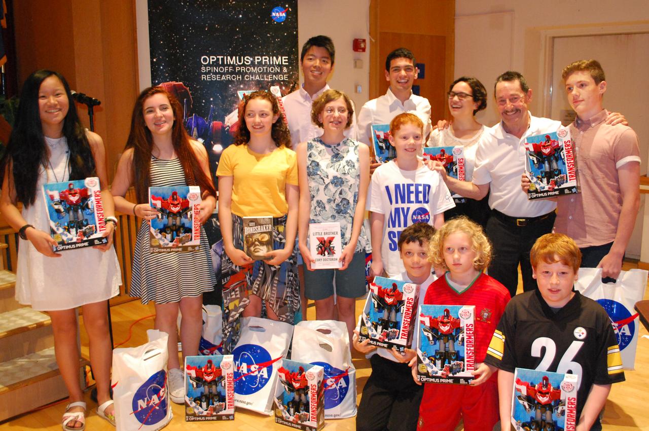 From June 28 through 30, 2016, the OPTIMUS PRIME Spinoff Promotion and Research Challenge (OPSPARC) gave the contest’s winning students the opportunity to explore NASA’s Goddard Space Flight Center in Greenbelt, Maryland.  Three teams of students from elementary, middle and high school won the contest by creating the most popular ideas to use NASA technology in new and innovative ways. The students used an online platform called Glogster to make posters about their ideas, and the general public voted for their favorites.  Sophia Sheehan won the elementary school prize for her invention of the “blow coat,” which would be powered by solar panels and blow warm air into winter coats, helping people in her hometown of Chicago stay warm in the winter. Heidi Long, Aubrey Nesti, Katherine Valbuena and Jasmine Wu won in the middle school category for their idea called Tent-cordion, which would use spacesuit and satellite insulation materials in a foldable tent to house refugees and the homeless. Finally, Jake Laddis, Alex Li, Isaac Wecht and Isabel Wecht won in the high school category for their idea to use James Webb Space Telescope sunshield technology to shield houses from summer heat and reduce the need for air conditioning around the world. The high school winners also had the opportunity to compete in the NASA InWorld challenge, sponsored by the James Webb Space Telescope project, and continued developing their idea in a virtual world and gaming environment.  During their three-day workshop at Goddard, the students toured the center, met with scientists and engineers, took a look at the James Webb Space Telescope in Goddard’s clean room, and even made their own videos in Goddard’s TV studio. One of the students talked about how the experience inspired her. Read more: <a href="http://go.nasa.gov/298fGdQ" rel="nofollow">go.nasa.gov/298fGdQ</a>  