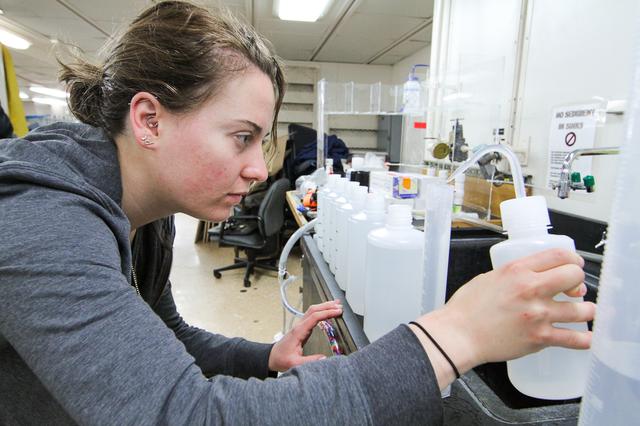 A researcher prepares lab facilities onboard the R/V Atlantis.   ---  The <b><a href="http://naames.larc.nasa.gov/" rel="nofollow">North Atlantic Aerosols and Marine Ecosystems Study </a></b> (NAAMES) is a five year investigation to resolve key processes controlling ocean system function, their influences on atmospheric aerosols and clouds and their implications for climate.  Michael Starobin joined the NAAMES field campaign on behalf of Earth Expeditions and NASA Goddard Space Flight Center’s Office of Communications. He presented stories about the important, multi-disciplinary research being conducted by the NAAMES team, with an eye towards future missions on the NASA drawing board. This is a NAAMES photo essay put together by Starobin, a collection of 49 photographs and captions.  Photo and Caption Credit: Michael Starobin   <b><a href="http://www.nasa.gov/audience/formedia/features/MP_Photo_Guidelines.html" rel="nofollow">NASA image use policy</a></b>  <b><a href="http://www.nasa.gov/centers/goddard/home/index.html" rel="nofollow">NASA Goddard Space Flight Center</a></b> enables NASA’s mission through four scientific endeavors: Earth Science, Heliophysics, Solar System Exploration, and Astrophysics. Goddard plays a leading role in NASA’s accomplishments by contributing compelling scientific knowledge to advance the Agency’s mission.  <b>Follow us on <a href="http://twitter.com/NASAGoddardPix" rel="nofollow">Twitter</a></b>  <b>Like us on <a href="http://www.facebook.com/pages/Greenbelt-MD/NASA-Goddard/395013845897?ref=tsd" rel="nofollow">Facebook</a></b>  <b>Find us on <a href="https://www.instagram.com/nasagoddard/?hl=en" rel="nofollow">Instagram</a></b> 