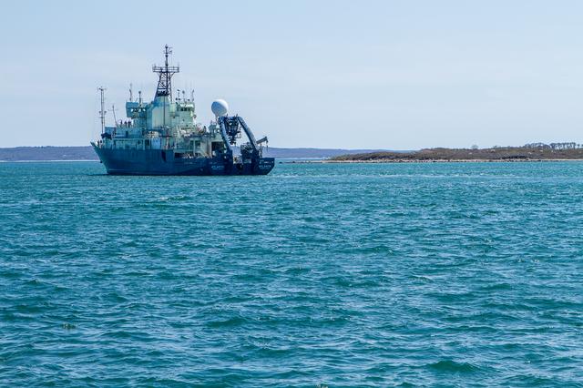Average cruising speed for the R/V Atlantis is eleven (11) knots. Typical crew size for a research voyage is 22, not counting scientists, guests, and other technicians.  ---  The <b><a href="http://naames.larc.nasa.gov/" rel="nofollow">North Atlantic Aerosols and Marine Ecosystems Study </a></b> (NAAMES) is a five year investigation to resolve key processes controlling ocean system function, their influences on atmospheric aerosols and clouds and their implications for climate.  Michael Starobin joined the NAAMES field campaign on behalf of Earth Expeditions and NASA Goddard Space Flight Center’s Office of Communications. He presented stories about the important, multi-disciplinary research being conducted by the NAAMES team, with an eye towards future missions on the NASA drawing board. This is a NAAMES photo essay put together by Starobin, a collection of 49 photographs and captions.  Photo and Caption Credit: Michael Starobin   <b><a href="http://www.nasa.gov/audience/formedia/features/MP_Photo_Guidelines.html" rel="nofollow">NASA image use policy</a></b>  <b><a href="http://www.nasa.gov/centers/goddard/home/index.html" rel="nofollow">NASA Goddard Space Flight Center</a></b> enables NASA’s mission through four scientific endeavors: Earth Science, Heliophysics, Solar System Exploration, and Astrophysics. Goddard plays a leading role in NASA’s accomplishments by contributing compelling scientific knowledge to advance the Agency’s mission.  <b>Follow us on <a href="http://twitter.com/NASAGoddardPix" rel="nofollow">Twitter</a></b>  <b>Like us on <a href="http://www.facebook.com/pages/Greenbelt-MD/NASA-Goddard/395013845897?ref=tsd" rel="nofollow">Facebook</a></b>  <b>Find us on <a href="https://www.instagram.com/nasagoddard/?hl=en" rel="nofollow">Instagram</a></b> 