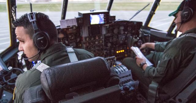 Pilot John Long checks for early morning ground traffic before pulling his C130 out for a day of flying over the North Atlantic.  ---  The <b><a href="http://naames.larc.nasa.gov/" rel="nofollow">North Atlantic Aerosols and Marine Ecosystems Study </a></b> (NAAMES) is a five year investigation to resolve key processes controlling ocean system function, their influences on atmospheric aerosols and clouds and their implications for climate.  Michael Starobin joined the NAAMES field campaign on behalf of Earth Expeditions and NASA Goddard Space Flight Center’s Office of Communications. He presented stories about the important, multi-disciplinary research being conducted by the NAAMES team, with an eye towards future missions on the NASA drawing board. This is a NAAMES photo essay put together by Starobin, a collection of 49 photographs and captions.  Photo and Caption Credit: Michael Starobin   <b><a href="http://www.nasa.gov/audience/formedia/features/MP_Photo_Guidelines.html" rel="nofollow">NASA image use policy</a></b>  <b><a href="http://www.nasa.gov/centers/goddard/home/index.html" rel="nofollow">NASA Goddard Space Flight Center</a></b> enables NASA’s mission through four scientific endeavors: Earth Science, Heliophysics, Solar System Exploration, and Astrophysics. Goddard plays a leading role in NASA’s accomplishments by contributing compelling scientific knowledge to advance the Agency’s mission.  <b>Follow us on <a href="http://twitter.com/NASAGoddardPix" rel="nofollow">Twitter</a></b>  <b>Like us on <a href="http://www.facebook.com/pages/Greenbelt-MD/NASA-Goddard/395013845897?ref=tsd" rel="nofollow">Facebook</a></b>  <b>Find us on <a href="https://www.instagram.com/nasagoddard/?hl=en" rel="nofollow">Instagram</a></b> 