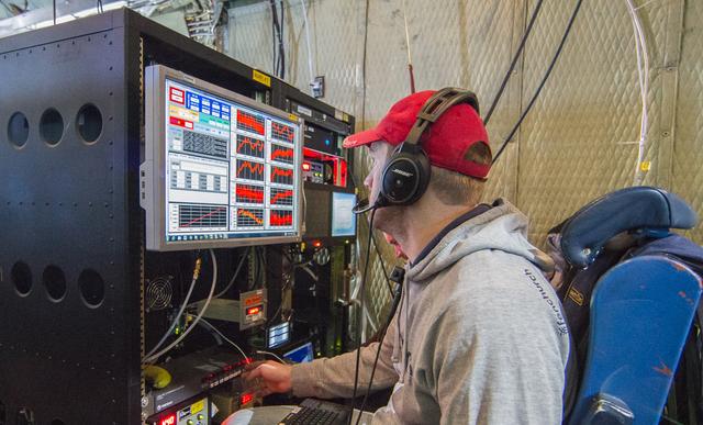 Scientist Ewan Crosbie checks real-time data from his innovative cloud sampling tool as the team flies through low altitude clouds.   ---  The <b><a href="http://naames.larc.nasa.gov/" rel="nofollow">North Atlantic Aerosols and Marine Ecosystems Study </a></b> (NAAMES) is a five year investigation to resolve key processes controlling ocean system function, their influences on atmospheric aerosols and clouds and their implications for climate.  Michael Starobin joined the NAAMES field campaign on behalf of Earth Expeditions and NASA Goddard Space Flight Center’s Office of Communications. He presented stories about the important, multi-disciplinary research being conducted by the NAAMES team, with an eye towards future missions on the NASA drawing board. This is a NAAMES photo essay put together by Starobin, a collection of 49 photographs and captions.  Photo and Caption Credit: Michael Starobin   <b><a href="http://www.nasa.gov/audience/formedia/features/MP_Photo_Guidelines.html" rel="nofollow">NASA image use policy</a></b>  <b><a href="http://www.nasa.gov/centers/goddard/home/index.html" rel="nofollow">NASA Goddard Space Flight Center</a></b> enables NASA’s mission through four scientific endeavors: Earth Science, Heliophysics, Solar System Exploration, and Astrophysics. Goddard plays a leading role in NASA’s accomplishments by contributing compelling scientific knowledge to advance the Agency’s mission.  <b>Follow us on <a href="http://twitter.com/NASAGoddardPix" rel="nofollow">Twitter</a></b>  <b>Like us on <a href="http://www.facebook.com/pages/Greenbelt-MD/NASA-Goddard/395013845897?ref=tsd" rel="nofollow">Facebook</a></b>  <b>Find us on <a href="https://www.instagram.com/nasagoddard/?hl=en" rel="nofollow">Instagram</a></b> 