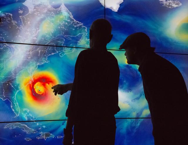 NASA image: Leonardo DiCaprio visited Goddard Saturday to discuss Earth science with Piers Sellers