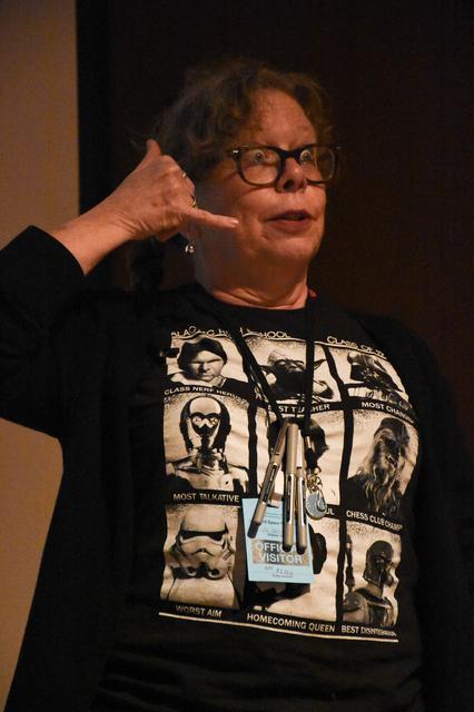 Lynda Barry Visits NASA Goddard