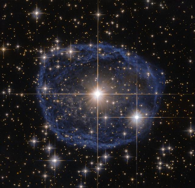 NASA image: Hubble's Blue Bubble