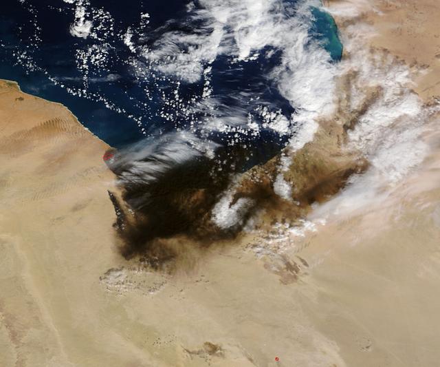 NASA image: Oil Fires in Libya