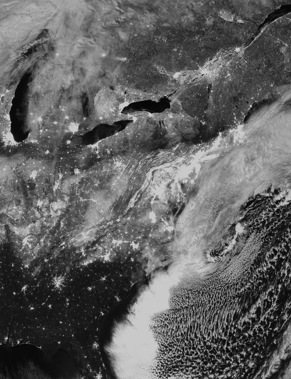 A combination of the day-night band and high resolution infrared imagery from the NASA-NOAA's Suomi NPP satellite showed the record-setting winter storm along the Mid-Atlantic and the northeastern U.S. at 06:55 UTC (1:55 a.m. EST) on January 24, 2016.  Read more: <a href="http://www.nasa.gov/feature/goddard/2016/nasa-sees-major-winter-storm-headed-for-eastern-us" rel="nofollow">www.nasa.gov/feature/goddard/2016/nasa-sees-major-winter-...</a>  Image Credit: NOAA/NASA  <b><a href="http://www.nasa.gov/audience/formedia/features/MP_Photo_Guidelines.html" rel="nofollow">NASA image use policy.</a></b>  <b><a href="http://www.nasa.gov/centers/goddard/home/index.html" rel="nofollow">NASA Goddard Space Flight Center</a></b> enables NASA’s mission through four scientific endeavors: Earth Science, Heliophysics, Solar System Exploration, and Astrophysics. Goddard plays a leading role in NASA’s accomplishments by contributing compelling scientific knowledge to advance the Agency’s mission.  <b>Follow us on <a href="http://twitter.com/NASAGoddardPix" rel="nofollow">Twitter</a></b>  <b>Like us on <a href="http://www.facebook.com/pages/Greenbelt-MD/NASA-Goddard/395013845897?ref=tsd" rel="nofollow">Facebook</a></b>  <b>Find us on <a href="http://instagrid.me/nasagoddard/?vm=grid" rel="nofollow">Instagram</a></b>  