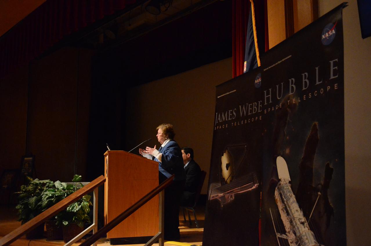 Maryland's Sen. Barbara Mikulski greeted employees at NASA's Goddard Space Flight Center in Greenbelt, Maryland, during a packed town hall meeting Jan. 6. She discussed her history with Goddard and appropriations for NASA in 2016. Read more: <a href="http://www.nasa.gov/feature/goddard/2016/maryland-sen-barbara-mikulski-visits-nasa-goddard" rel="nofollow">www.nasa.gov/feature/goddard/2016/maryland-sen-barbara-mi...</a> Credit: NASA/Goddard/Rebecca Roth <b><a href="http://www.nasa.gov/audience/formedia/features/MP_Photo_Guidelines.html" rel="nofollow">NASA image use policy.</a></b> <b><a href="http://www.nasa.gov/centers/goddard/home/index.html" rel="nofollow">NASA Goddard Space Flight Center</a></b> enables NASA’s mission through four scientific endeavors: Earth Science, Heliophysics, Solar System Exploration, and Astrophysics. Goddard plays a leading role in NASA’s accomplishments by contributing compelling scientific knowledge to advance the Agency’s mission. <b>Follow us on <a href="http://twitter.com/NASAGoddardPix" rel="nofollow">Twitter</a></b> <b>Like us on <a href="http://www.facebook.com/pages/Greenbelt-MD/NASA-Goddard/395013845897?ref=tsd" rel="nofollow">Facebook</a></b> <b>Find us on <a href="http://instagrid.me/nasagoddard/?vm=grid" rel="nofollow">Instagram</a></b>