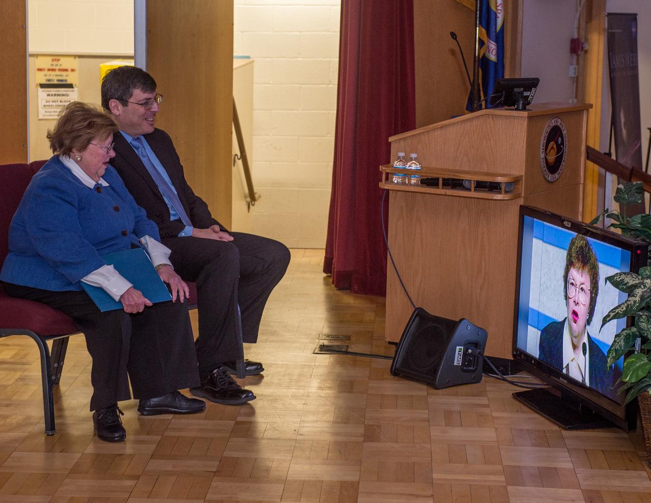 Maryland's Sen. Barbara Mikulski greeted employees at NASA's Goddard Space Flight Center in Greenbelt, Maryland, during a packed town hall meeting Jan. 6. She discussed her history with Goddard and appropriations for NASA in 2016. Read more: <a href="http://www.nasa.gov/feature/goddard/2016/maryland-sen-barbara-mikulski-visits-nasa-goddard" rel="nofollow">www.nasa.gov/feature/goddard/2016/maryland-sen-barbara-mi...</a> Credit: NASA/Goddard/Bill Hrybyk <b><a href="http://www.nasa.gov/audience/formedia/features/MP_Photo_Guidelines.html" rel="nofollow">NASA image use policy.</a></b> <b><a href="http://www.nasa.gov/centers/goddard/home/index.html" rel="nofollow">NASA Goddard Space Flight Center</a></b> enables NASA’s mission through four scientific endeavors: Earth Science, Heliophysics, Solar System Exploration, and Astrophysics. Goddard plays a leading role in NASA’s accomplishments by contributing compelling scientific knowledge to advance the Agency’s mission. <b>Follow us on <a href="http://twitter.com/NASAGoddardPix" rel="nofollow">Twitter</a></b> <b>Like us on <a href="http://www.facebook.com/pages/Greenbelt-MD/NASA-Goddard/395013845897?ref=tsd" rel="nofollow">Facebook</a></b> <b>Find us on <a href="http://instagrid.me/nasagoddard/?vm=grid" rel="nofollow">Instagram</a></b>