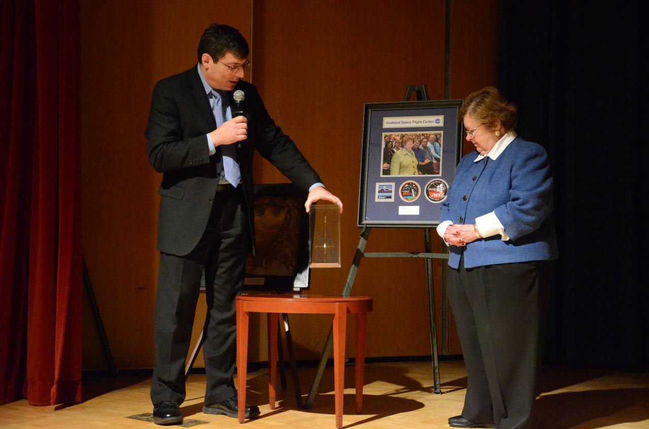 Maryland's Sen. Barbara Mikulski greeted employees at NASA's Goddard Space Flight Center in Greenbelt, Maryland, during a packed town hall meeting Jan. 6. She discussed her history with Goddard and appropriations for NASA in 2016.  Read more: <a href="http://www.nasa.gov/feature/goddard/2016/maryland-sen-barbara-mikulski-visits-nasa-goddard" rel="nofollow">www.nasa.gov/feature/goddard/2016/maryland-sen-barbara-mi...</a>  Credit: NASA/Goddard/Bill Hrybyk  <b><a href="http://www.nasa.gov/audience/formedia/features/MP_Photo_Guidelines.html" rel="nofollow">NASA image use policy.</a></b>  <b><a href="http://www.nasa.gov/centers/goddard/home/index.html" rel="nofollow">NASA Goddard Space Flight Center</a></b> enables NASA’s mission through four scientific endeavors: Earth Science, Heliophysics, Solar System Exploration, and Astrophysics. Goddard plays a leading role in NASA’s accomplishments by contributing compelling scientific knowledge to advance the Agency’s mission.  <b>Follow us on <a href="http://twitter.com/NASAGoddardPix" rel="nofollow">Twitter</a></b>  <b>Like us on <a href="http://www.facebook.com/pages/Greenbelt-MD/NASA-Goddard/395013845897?ref=tsd" rel="nofollow">Facebook</a></b>  <b>Find us on <a href="http://instagrid.me/nasagoddard/?vm=grid" rel="nofollow">Instagram</a></b>   