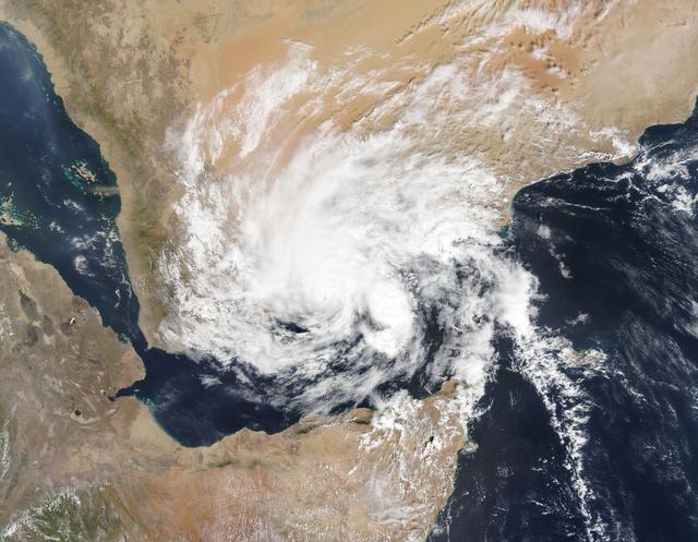 NASA image: NASA Sees First Land-falling Tropical Cyclone in Yemen