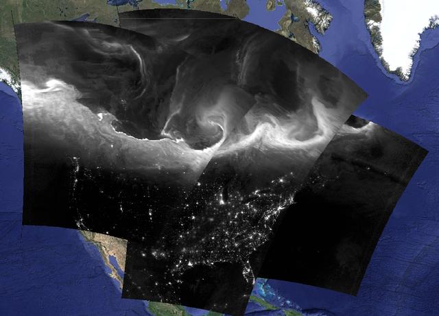 This is a composite image of Suomi NPP VIIRS Day/Night Band images show the bright and complex signature of the aurora borealis across southern Canada and the northern United States during the nighttime hours of September 8, 2015.  Credit: NASA/Goddard/Suomi NPP/VIIRS/SSEC-RealEarth  <b><a href="http://www.nasa.gov/audience/formedia/features/MP_Photo_Guidelines.html" rel="nofollow">NASA image use policy.</a></b>  <b><a href="http://www.nasa.gov/centers/goddard/home/index.html" rel="nofollow">NASA Goddard Space Flight Center</a></b> enables NASA’s mission through four scientific endeavors: Earth Science, Heliophysics, Solar System Exploration, and Astrophysics. Goddard plays a leading role in NASA’s accomplishments by contributing compelling scientific knowledge to advance the Agency’s mission.  <b>Follow us on <a href="http://twitter.com/NASAGoddardPix" rel="nofollow">Twitter</a></b>  <b>Like us on <a href="http://www.facebook.com/pages/Greenbelt-MD/NASA-Goddard/395013845897?ref=tsd" rel="nofollow">Facebook</a></b>  <b>Find us on <a href="http://instagrid.me/nasagoddard/?vm=grid" rel="nofollow">Instagram</a></b>