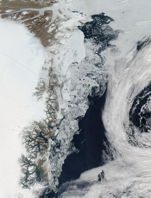 NASA image: Sea ice in the Greenland Sea