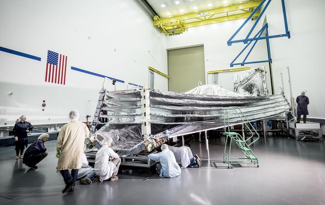 NASA's Webb Sunshield Gives an "Open Wide" for Inspection