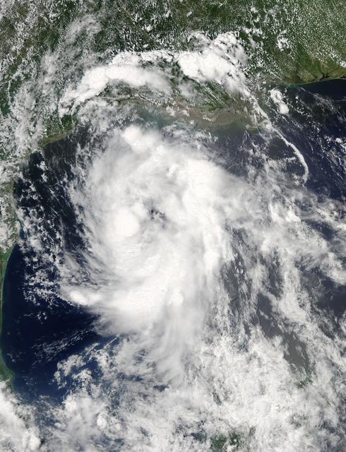 NASA image: NASA Sees Tropical Storm Bill Making Landfall in Texas