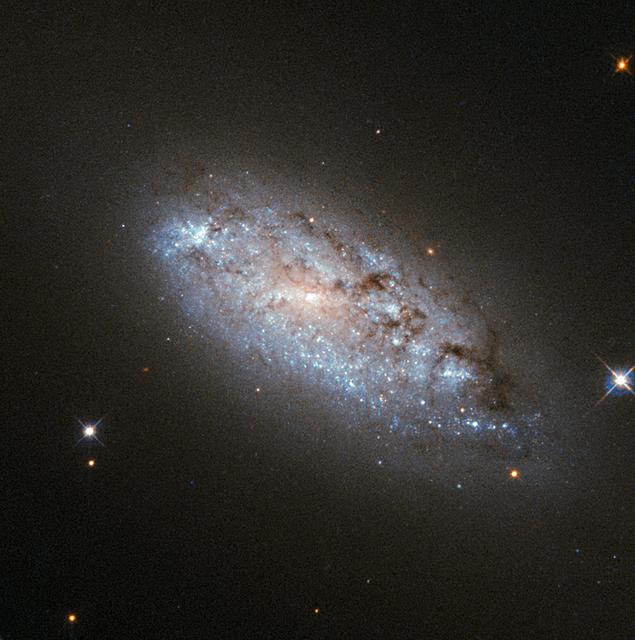 NASA image: A Hubble Study of the Peculiar Asymmetry of NGC 949