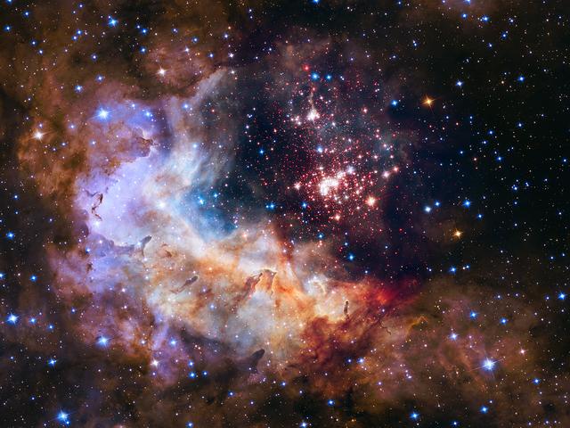 NASA image: NASA Unveils Celestial Fireworks as Official Image for Hubble 25th Anniversary