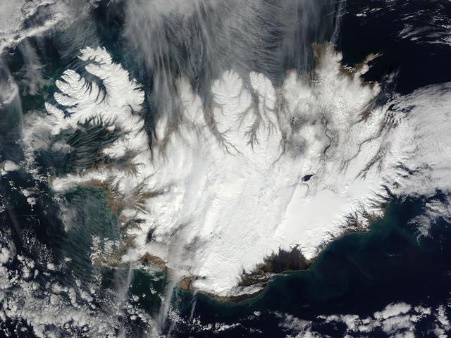 NASA image: Cloud-Free View of Iceland
