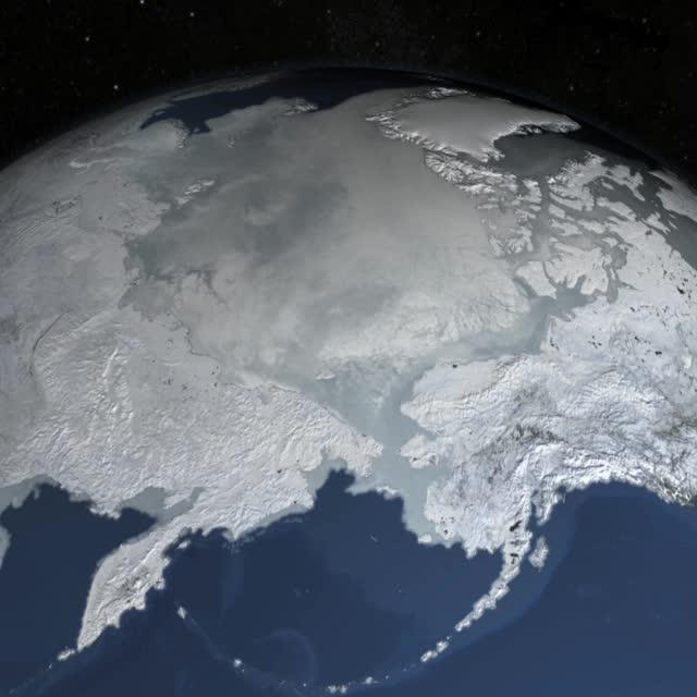 NASA image: Arctic Sea Ice Sets New Record Winter Low