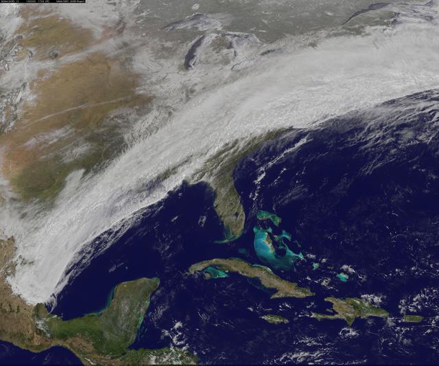 NASA image: View from Space Shows Winter Storm Sweep Over U.S. East Coast