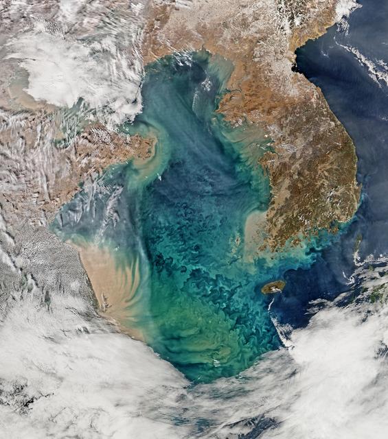 NASA image: The Yellow Sea [high res]